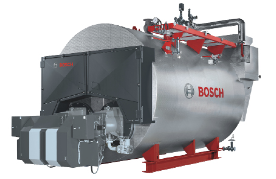 3-pass shell boiler with double flame-tube design