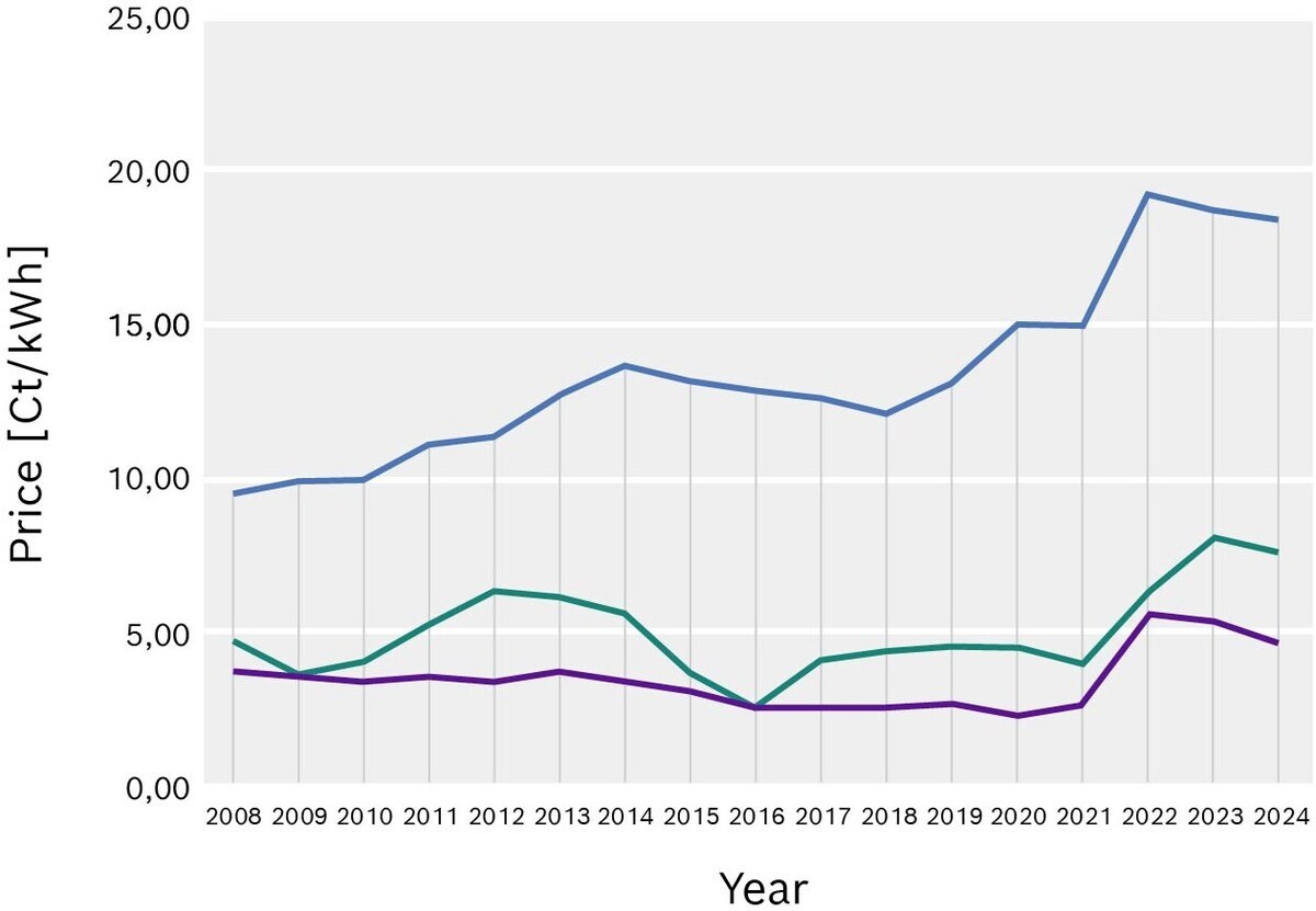 Energy Price Development Germany 2008-2024  (Source: destatis.de)